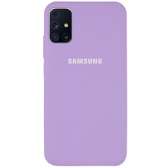 Чохол Silicone Cover Full Protective (AA) для Samsung Galaxy M31s, Бузковий / Lilac