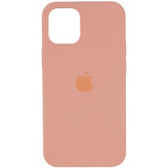 Чехол Silicone Case Full Protective (AA) для Apple iPhone 12 Pro Max (6.7") Оранжевый / Grapefruit