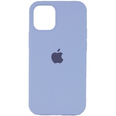 Чехол Silicone Case Full Protective (AA) для Apple iPhone 12 Pro / 12 (6.1"), Голубой / Lilac Blue