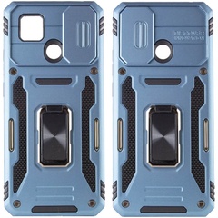Удароміцний чохол Camshield Army Ring для Xiaomi Redmi 9C / 10A, Голубой / Light Blue
