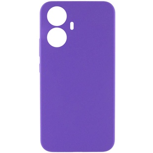 Чехол Silicone Cover Lakshmi Full Camera (AAA) для Realme 10 Pro+ Фиолетовый / Amethyst