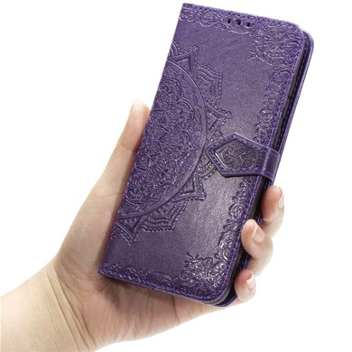 Кожаный чехол (книжка) Art Case с визитницей для Samsung Galaxy A41, Фиолетовый