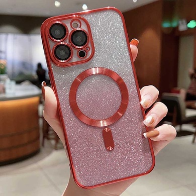 TPU чехол Delight case with MagSafe с защитными линзами на камеру для Apple iPhone 12 Pro (6.1") Красный / Red