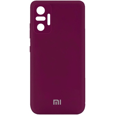 Чохол Silicone Cover My Color Full Camera (A) для Xiaomi Redmi Note 10 Pro / 10 Pro Max, Бордовый / Marsala