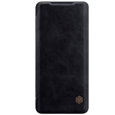 Кожаный чехол (книжка) Nillkin Qin Series для OnePlus Nord, Черный