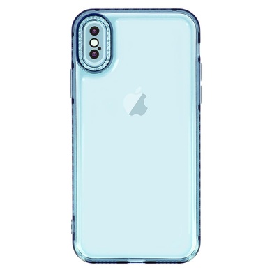 Чехол TPU Starfall Clear для Apple iPhone X / XS (5.8") Голубой