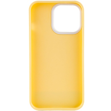 Чехол TPU+PC Bichromatic для Apple iPhone 13 Pro (6.1") Creamy-yellow / White