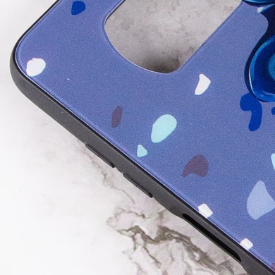 TPU+Glass чохол Diversity для Xiaomi Poco X3 NFC / Poco X3 Pro, Stains blue