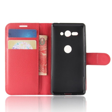 Чехол (книжка) Wallet с визитницей для Sony Xperia XZ2 Compact, Червоний
