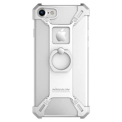 Металлический бампер Nillkin Barde series для Apple iPhone 8 (4.7"), Cеребряный