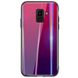 TPU+Glass чехол Gradient Aurora для Samsung Galaxy A6 (2018), Малиновый