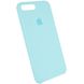Чехол Silicone case (AAA) для Apple iPhone 7 plus / 8 plus (5.5"), Голубой / Marine Green