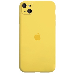 Чохол Silicone Case Full Camera Protective (AA) для Apple iPhone 14 Plus (6.7"), Желтый / Yellow