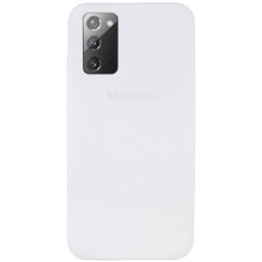 Чехол Silicone Cover Full Protective (AA) для Samsung Galaxy Note 20 Белый / White