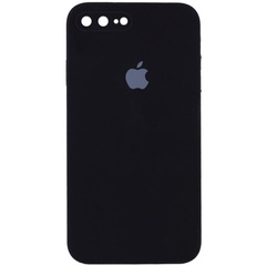 Чехол Silicone Case Square Full Camera Protective (AA) для Apple iPhone 7 plus / 8 plus (5.5") Черный / Black