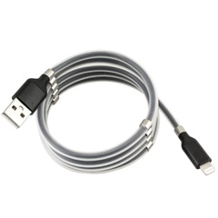 Дата кабель Magnetic-ring USB to Lightning Черный