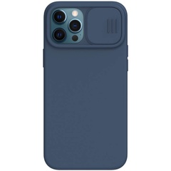Силіконова накладка Nillkin Camshield Silky Magnetic для Apple iPhone 12 Pro / 12 (6.1 "), Синий