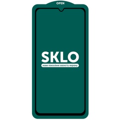 Захисне скло SKLO 5D (тех.пак) для Xiaomi Redmi 9 / Poco M3 / Redmi 9T, Черный / Белая подложка