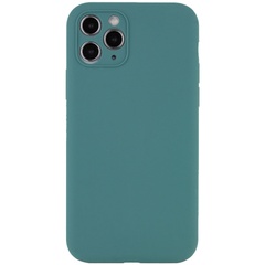 Чехол Silicone Case Full Camera Protective (AA) NO LOGO для Apple iPhone 12 Pro Max (6.7") Зеленый / Pine green