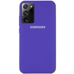 Чехол Silicone Cover Full Protective (AA) для Samsung Galaxy Note 20 Ultra Фиолетовый / Purple