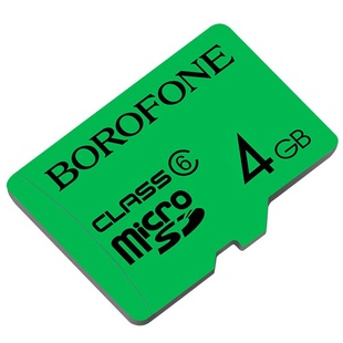 Карта памяти Borofone microSDHC 4GB TF high speed Card Class 10 Зеленый