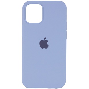 Чехол Silicone Case Full Protective (AA) для Apple iPhone 15 Plus (6.7") Голубой / Lilac Blue