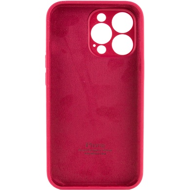 Чехол Silicone Case Full Camera Protective (AA) для Apple iPhone 13 Pro Max (6.7") Красный / Rose Red