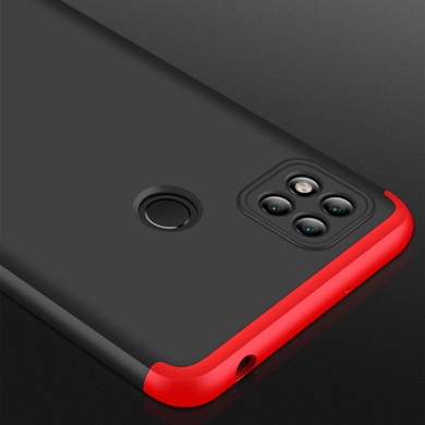 Пластиковая накладка GKK LikGus 360 градусов (opp) для Xiaomi Redmi 10C Черный / Красный
