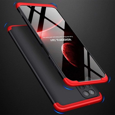 Пластиковая накладка GKK LikGus 360 градусов (opp) для Samsung Galaxy A22 4G / M32 Черный / Красный