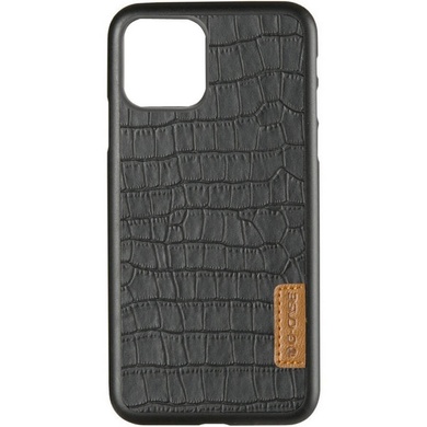 Шкіряна накладка G-Case Crocodile Dark series для Apple iPhone 11 (6.1"), Чорний