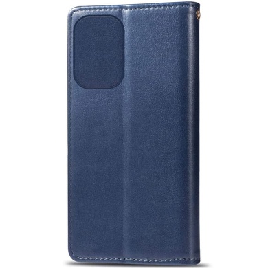 Шкіряний чохол книжка GETMAN Gallant (PU) для Xiaomi Redmi Note 12S, Синий