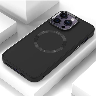 TPU чехол Bonbon Metal Style with MagSafe для Apple iPhone 13 Pro Max (6.7") Черный / Black