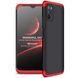Пластиковая накладка GKK LikGus 360 градусов (opp) для Xiaomi Poco M3 Черный / Красный