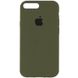 Чехол Silicone Case Full Protective (AA) для Apple iPhone 7 plus / 8 plus (5.5") Зеленый / Dark Olive