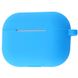 Силіконовий футляр New з карабіном для навушників Airpods Pro, Голубой / Blue