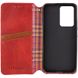 Кожаный чехол книжка GETMAN Cubic (PU) для Samsung Galaxy S24 Красный