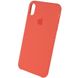 Чехол Silicone case (AAA) для Apple iPhone XS Max (6.5") Оранжевый / Nectraine