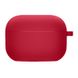 Силіконовий футляр з мікрофіброю для навушників Airpods Pro 2, Красный / Rose Red