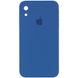 Чехол Silicone Case Square Full Camera Protective (AA) для Apple iPhone XR (6.1") Синий / Navy blue