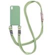Чехол Cord case c длинным цветным ремешком для Apple iPhone X / XS (5.8") Зеленый / Pistachio
