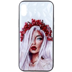 TPU+PC чохол Prisma Ladies для Apple iPhone X / XS (5.8"), Ukrainian Girl