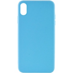 Силіконовий чохол Candy для Apple iPhone XS Max (6.5"), Голубой