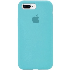 Чехол Silicone Case Full Protective (AA) для Apple iPhone 7 plus / 8 plus (5.5") Бирюзовый / Marine Green