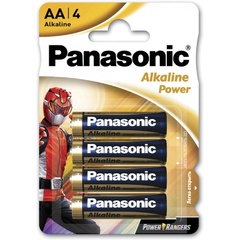 Батарейка Panasonic AA ALKALINE POWER Power Rangers (LR-3) (4шт на блистере) Упаковка 4 шт