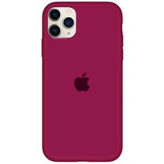 Чехол Silicone Case Full Protective (AA) для Apple iPhone 11 Pro (5.8") Бордовый / Maroon