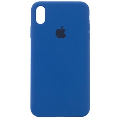 Чохол Silicone Case Full Protective (AA) для Apple iPhone X (5.8 ") / XS (5.8"), Синий / Royal blue