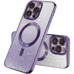 TPU чехол Delight case with MagSafe с защитными линзами на камеру для Apple iPhone 11 Pro Max (6.5") Фиолетовый / Purple