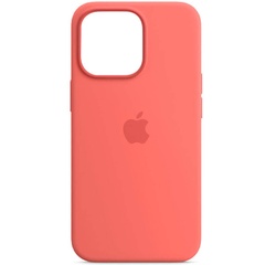 Чохол Silicone case (AAA) full with Magsafe для Apple iPhone 13 (6.1"), Розовый / Pink Pomelo
