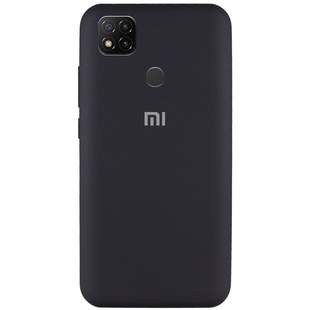 Чехол Silicone Cover Full Protective (AA) для Xiaomi Redmi 9C Черный / Black