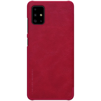 Кожаный чехол (книжка) Nillkin Qin Series для Samsung Galaxy A51 Красный